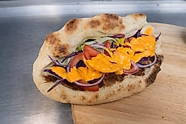 Döner Kebab im selbstgemachten Panuozzo